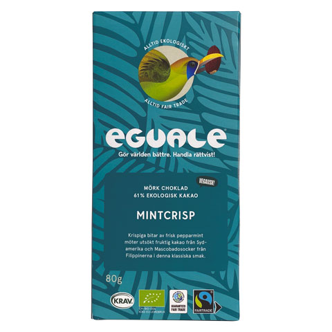 Eguale Mintcrisp mörk 61% 80g