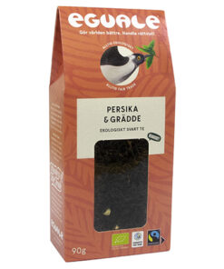 Eguale Persika & Grädde svart 90g