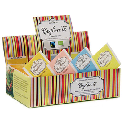 Sackeus Ceylon Displaybox 4 smaker, 2g x 100