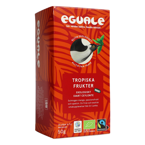 Eguale Tropiska Frukter svart te 25x2g