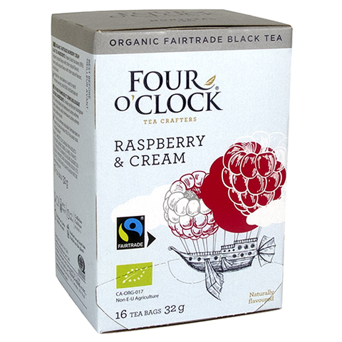 Four O'Clock Raspberry & Cream 16x2g