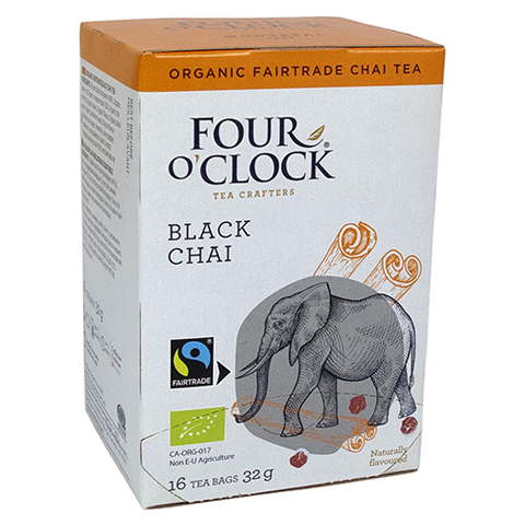 Four O'Clock Black tea Chai 16x2g