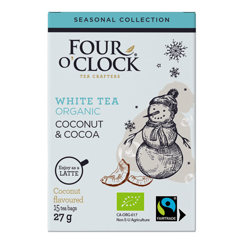 Four O'Clock White Tea Coconut & Cocoa 15x1,8g