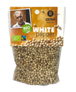 Oxfam Vitpeppar hel 110g