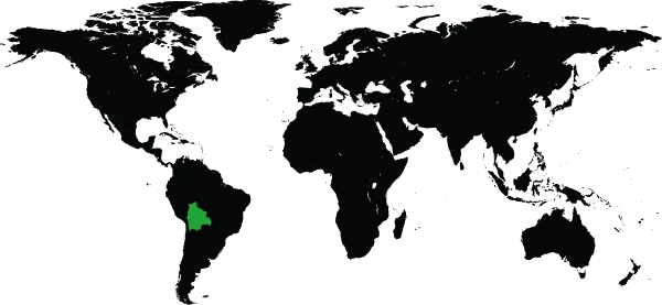 Karta över El Ceibo i Bolivia